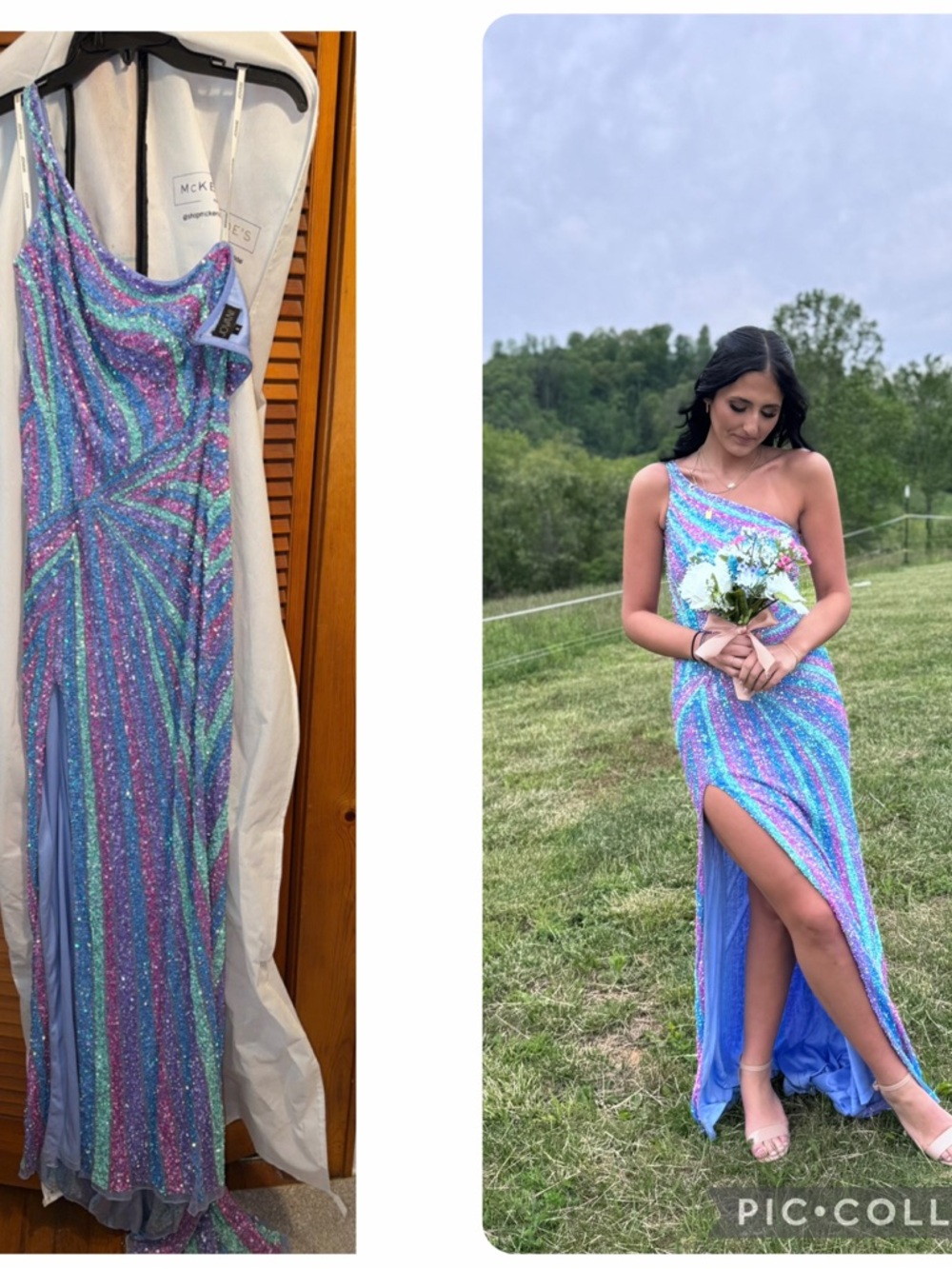 Jovani prom dress, size 2. Worn once, like new. - Picture 2 of 2